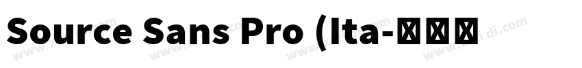 Source Sans Pro (Ita字体转换